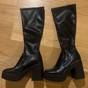 Steve Madden - platform - leather knee heigh boots - EU 39